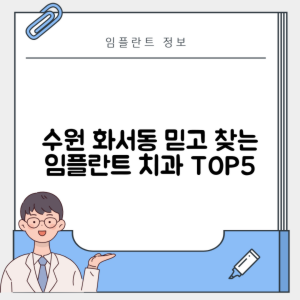 경기 수원 팔달구 화서동 임플란트 추천 치과 TOP 5 | 잘하는 곳 | 저렴한 곳 | 후기 좋은 곳