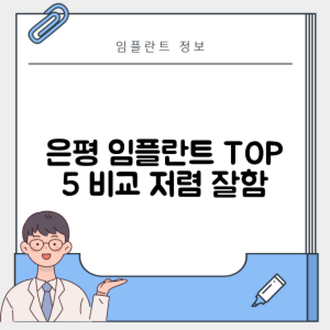 서울 은평구 녹번동 임플란트 추천 치과 TOP 5 | 저렴한 곳 | 잘하는 곳 | 후기 좋은 곳